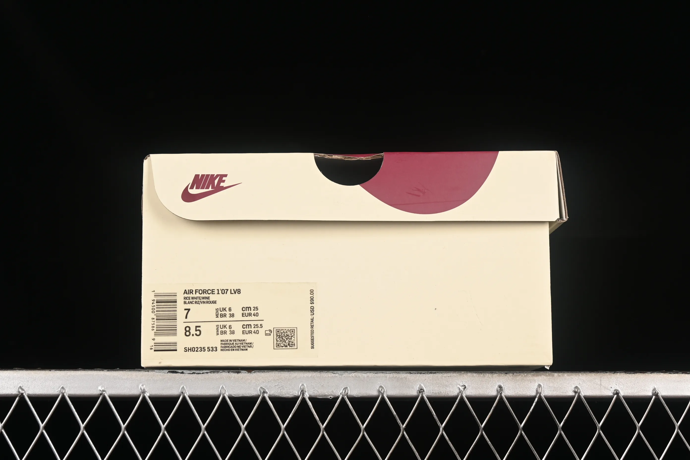 All categories Nk Air Force 1 Air Force series Nk Air Force 1 Mid Air Force mid-top Nk Air Force 1'07 Mid beige red hook Starry Air Force One mid-top casual sneakers SH0235-533
